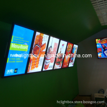 LED Slim Aluminum LED Menu Light Box for Restaurant